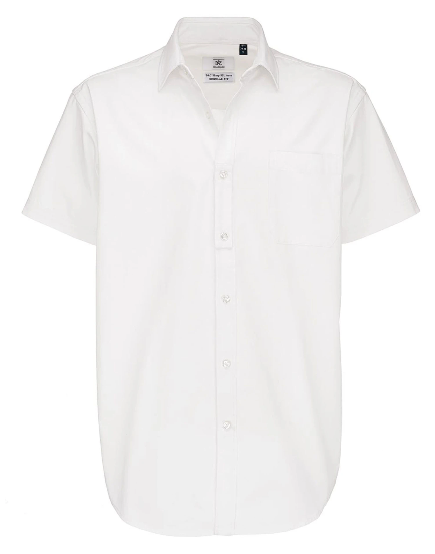 B&C Mens Sharp Short Sleeve Shirt 3 B&C Mens Sharp Short Sleeve Shirt - Image 3