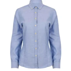 Henbury Ladies Modern Long Sleeve Regular Fit Oxford Shirt -Sol's Clothing Store 05bb1f9226515bb0e1ce2a7d6bce6ad9bd05ae7f786b4cfc98c6b9b0f86f4c3b