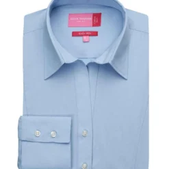 Brook Taverner Ladies Palena Long Sleeve Poplin Shirt -Sol's Clothing Store 06606211ee535deba120c398ced28f08c44e2dd81b3fe90382c6fa53ac249f25