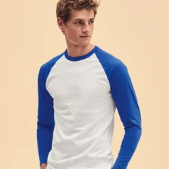 Fruit Of The Loom Mens Valueweight Long Sleeve Baseball T-Shirt -Sol's Clothing Store 0985830e9f2c67451581e849859d9525a70e0ae4bb6ed319cb749fe37fca106b