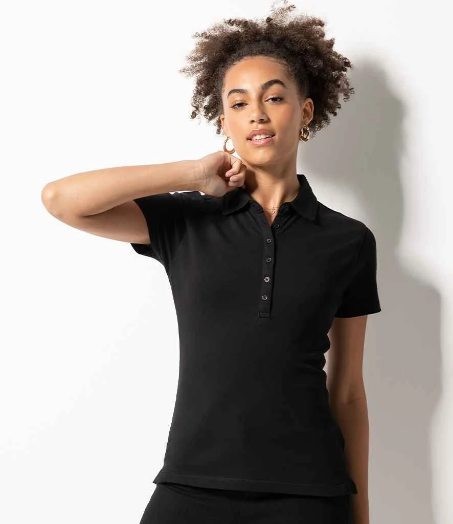 SF Ladies Stretch Piqué Polo Shirt 2 SF Ladies Stretch Piqué Polo Shirt - Image 2