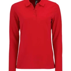 SOL'S Sols Ladies Perfect Long Sleeve Piqué Polo Shirt -Sol's Clothing Store 119755e664102bc0bcfa26f7ef3ed929522d63bda1fbdd96fe26843a6a7392b5