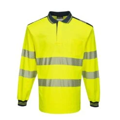 Portwest PW3 Hi-Vis Cotton Comfort Polo Shirt L/S -Sol's Clothing Store 187e217fbc98309099f681f769eee7904d147f6bf1c462740a3eaea596eebde4