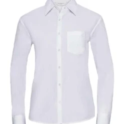 Russell Collection Ladies' Long Sleeve Classic Polycotton Poplin Shirt -Sol's Clothing Store 1a1ed021f80e1547d9450136f9cfb97f354c9f7dc913f84503061789df5676d0