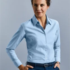 Russell Collection Ladies' Long Sleeve Tailored Oxford Shirt -Sol's Clothing Store 1ab6bbcb0814200d94f27df9bd3ffe669cdb4af04790610f0b6228393ac3fb55