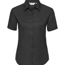 Russell Collection Ladies' Short Sleeve Tailored Oxford Shirt -Sol's Clothing Store 1f7101a617cedb46238b3dc3b17e18e9e56cbe28e2c1f0e412781d6f4fcfde79