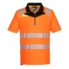 Portwest DX4 Hi-Vis Zip Polo Shirt S/S