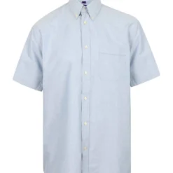 Henbury Short Sleeve Classic Oxford Shirt