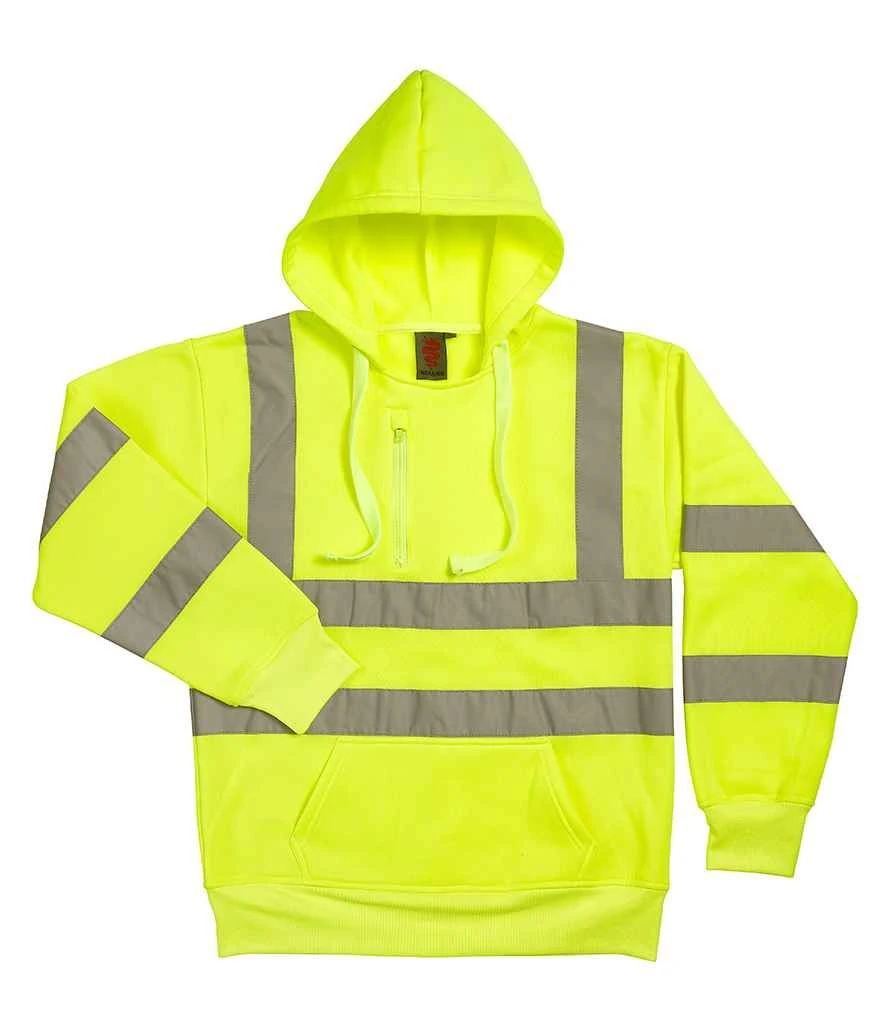 Warrior Hi Vis Pull On Hoodie 2 Warrior Hi Vis Pull On Hoodie - Image 2