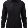 Russell Collection Ladies' Long Sleeve Classic Pure Cotton Poplin Shirt