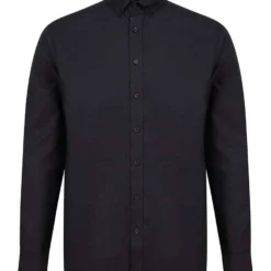 Henbury Modern Long Sleeve Classic Fit Oxford Shirt