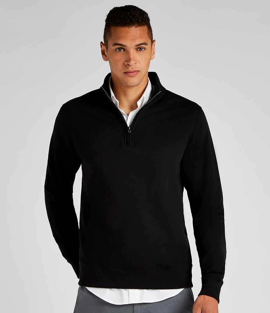 Kustom Kit Mens 1/4 Zip Sweatshirt 3 Kustom Kit Mens 1/4 Zip Sweatshirt - Image 3