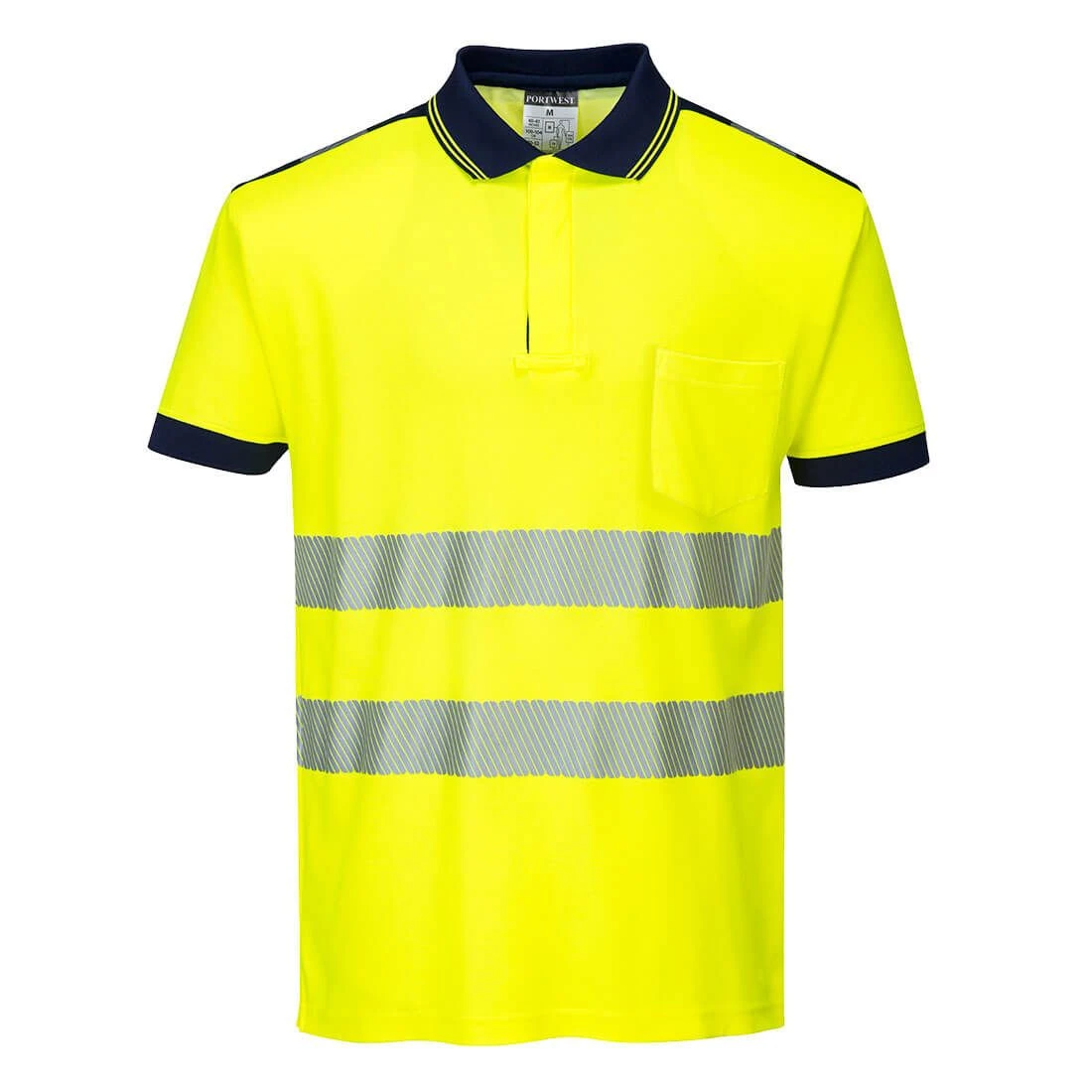Portwest PW3 Hi-Vis Cotton Comfort Polo Shirt S/S 2 Portwest PW3 Hi-Vis Cotton Comfort Polo Shirt S/S - Image 2