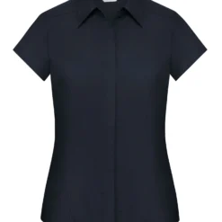 Russell Collection Ladies' Cap Sleeve Fitted Polycotton Poplin Shirt -Sol's Clothing Store 2e76c78be876d2f51c283eaa89568803e9caee7405abe46f58c48072ee6845dd