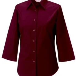 Russell Collection Ladies' 3/4 Sleeve Fitted Stretch Shirt -Sol's Clothing Store 2fb0c90417eab475798532ef8dd537fea5787ab4b85555b661056c9e46c7551f