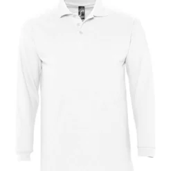 SOL'S Sols Winter Ii Long Sleeve Cotton Piqué Polo Shirt -Sol's Clothing Store 32cdb1a00496489dc2bbcc33482f78b69f8ebcfb66bcc81c8a7fa3ff62afd616