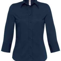 B&C Womens Milano Poplin 3/4 Sleeve Shirt -Sol's Clothing Store 3478757a1ec557823fe75bf5e33a219b914ea962ee7e799b9260a9b12793cfb1