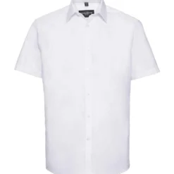 Russell Collection Mens Short Sleeve Tailored Herringbone Shirt -Sol's Clothing Store 34ee103fa6b2a15e0665418931fec85cb97453c85e05eda49bff95e7402a7424