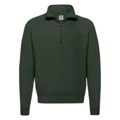 Fruit Of The Loom Mens Classic Zip Neck Sweat