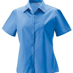 Russell Collection Ladies' Short Sleeve Classic Polycotton Poplin Shirt -Sol's Clothing Store 38000e2563411597d85ab745cbbfc8e70818fdf1d807e3fe269531c9690eba5c