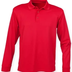 Henbury Unisex Long Sleeve Coolplus Piqué Polo Shirt -Sol's Clothing Store 43ee55d35be5a54001d43c22cf8005e433205c76383f12e3a298960ce92d647c