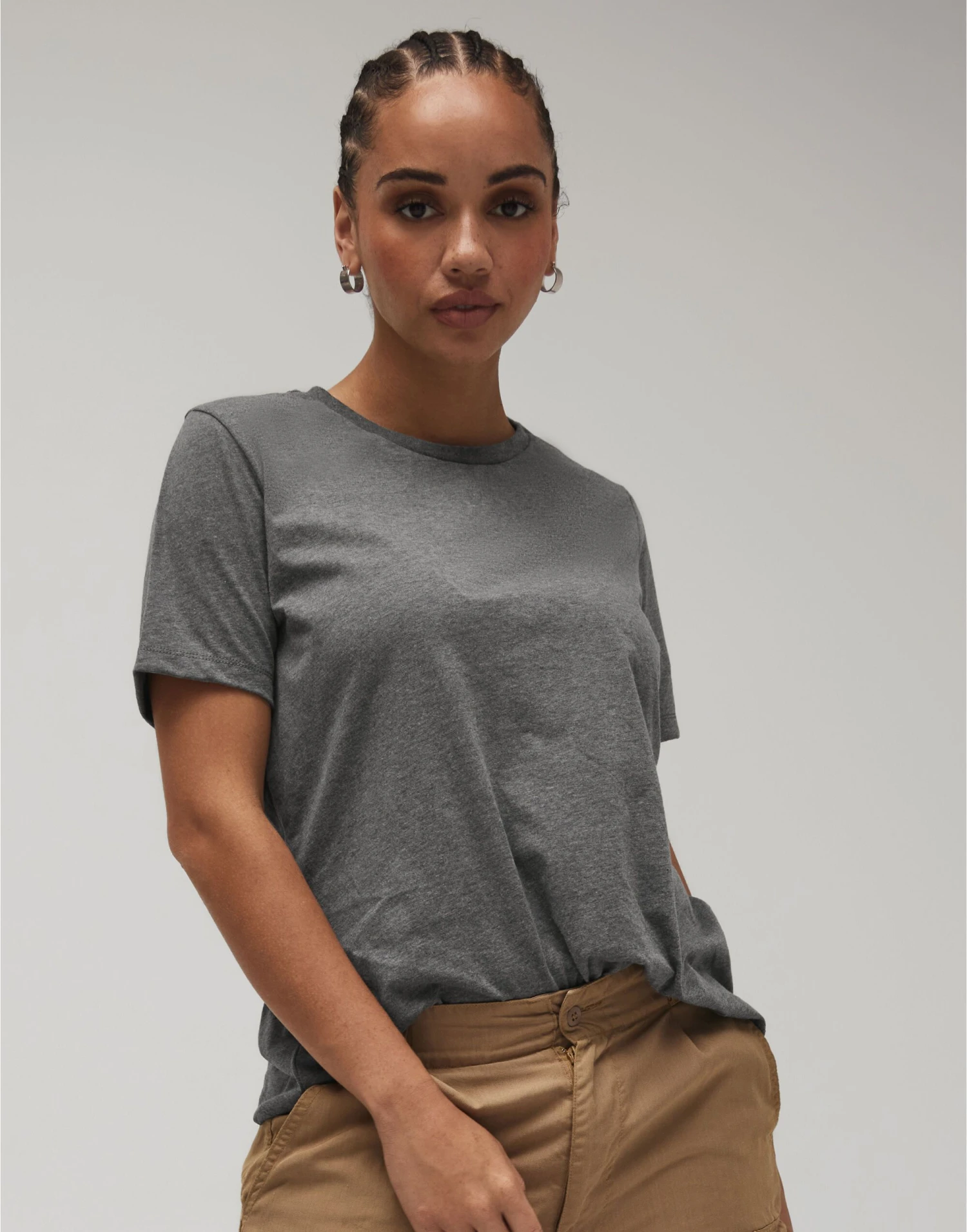 Bella+Canvas Womens Relaxed Heather Jersey Short Sleeve Tee 2 Bella+Canvas Womens Relaxed Heather Jersey Short Sleeve Tee - Image 2