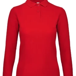 B&C ID.001 Womens Long Sleeve Polo -Sol's Clothing Store 44da62ef6e76623cb5f0c3f56a342f2a7857563ce5ef44df21ad50fb3fa1c6e6