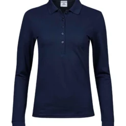 Tee Jays Ladies' Luxury Long Sleeve Stretch Polo -Sol's Clothing Store 46e410d2ebf6794f6edff24afd32768903c13cb9b09e50177bee2235cf31862a