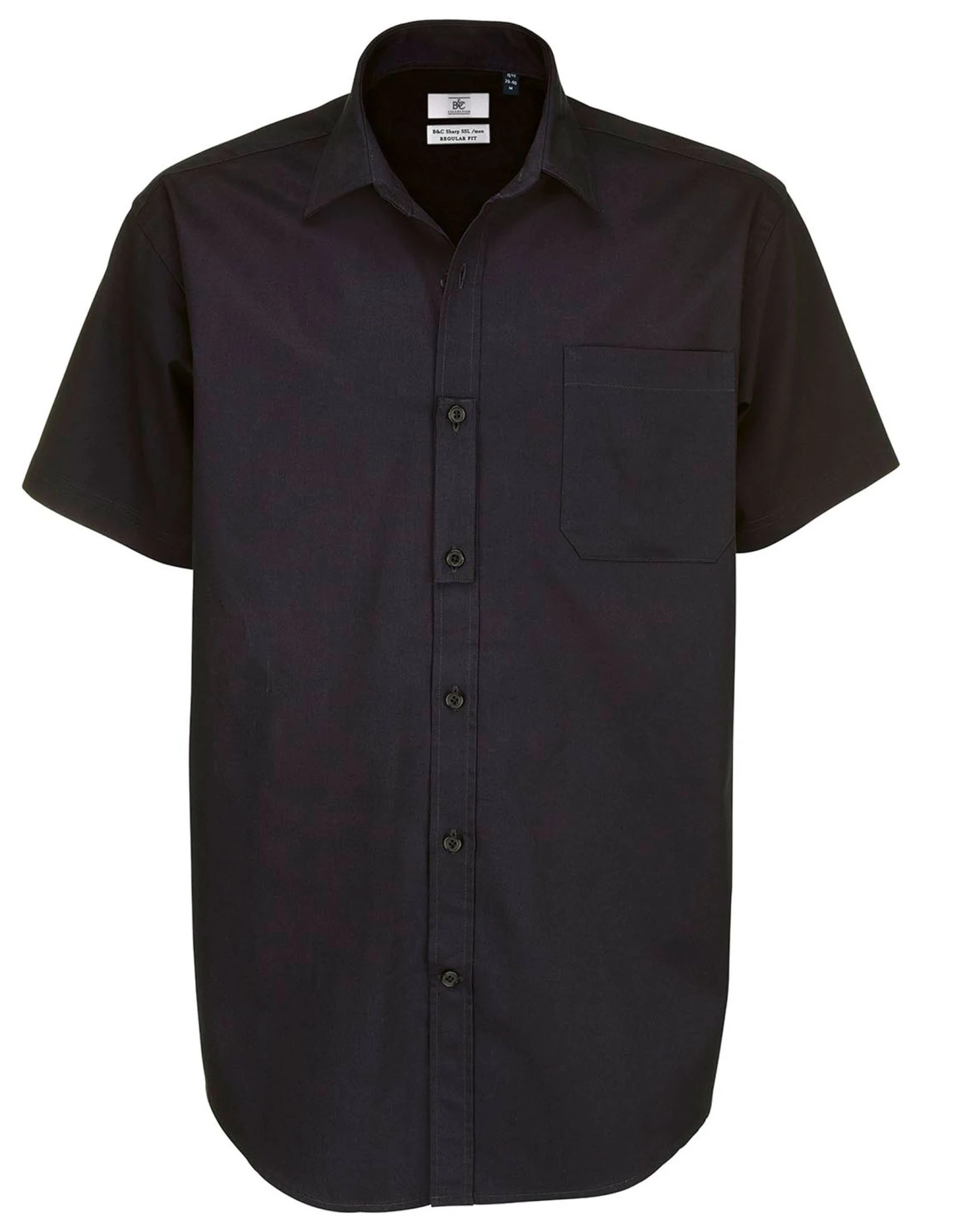 B&C Mens Sharp Short Sleeve Shirt 1 B&C Mens Sharp Short Sleeve Shirt