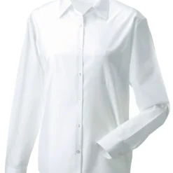 Russell Collection Ladies' Long Sleeve Classic Polycotton Poplin Shirt -Sol's Clothing Store 4c02543724fbb7078795ad749f680153f3057efc135ba5f475c4b99bc9b04933