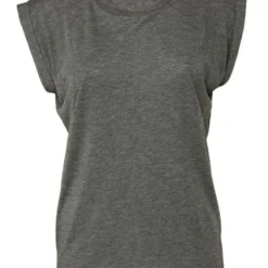 Bella+Canvas Womens Flowy Muscle Tee With Rolled Cuff