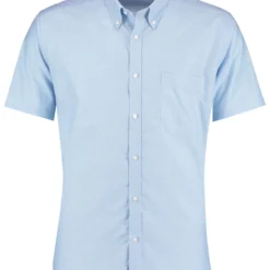 Kustom Kit Slim Fit Short Sleeve Workwear Oxford Shirt