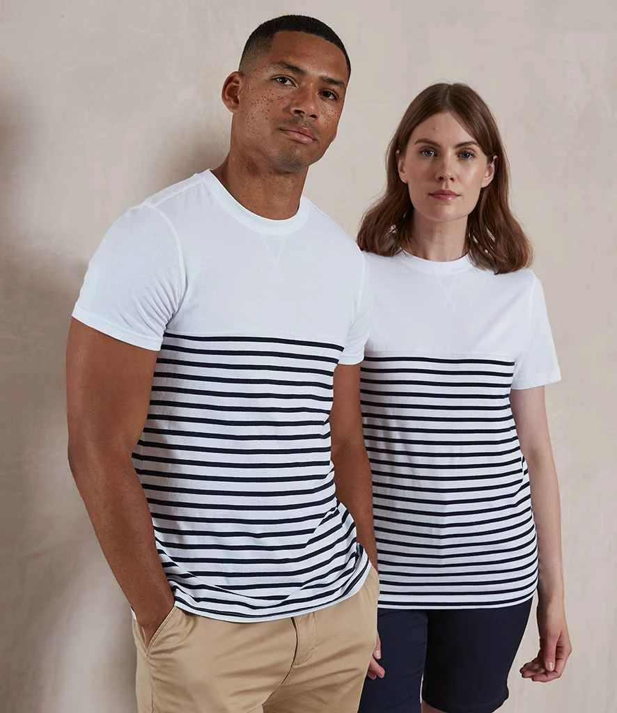 Front Row Unisex Breton Striped T Shirt 2 Front Row Unisex Breton Striped T Shirt - Image 2