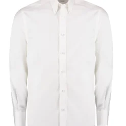 Kustom Kit Tailored Fit Long Sleeve Premium Oxford Shirt