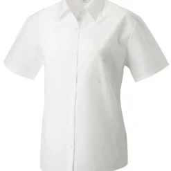 Russell Collection Ladies' Short Sleeve Classic Polycotton Poplin Shirt -Sol's Clothing Store 5388ca5c5beba319b2158e5727bfe07e19aa273b13a374c76883bdc57bfb66d8