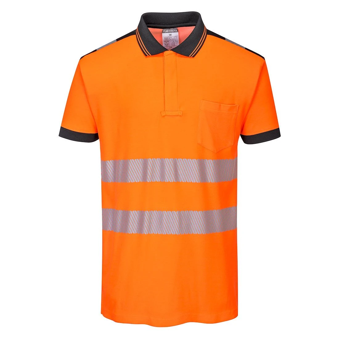 Portwest PW3 Hi-Vis Cotton Comfort Polo Shirt S/S 1 Portwest PW3 Hi-Vis Cotton Comfort Polo Shirt S/S