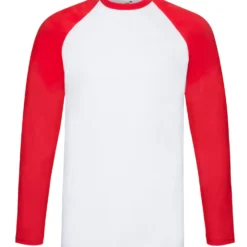 Fruit Of The Loom Mens Valueweight Long Sleeve Baseball T-Shirt -Sol's Clothing Store 566c78771535e9e6890c596cbd2f1f51ef5b17e51abeabff6624686be1efbd63
