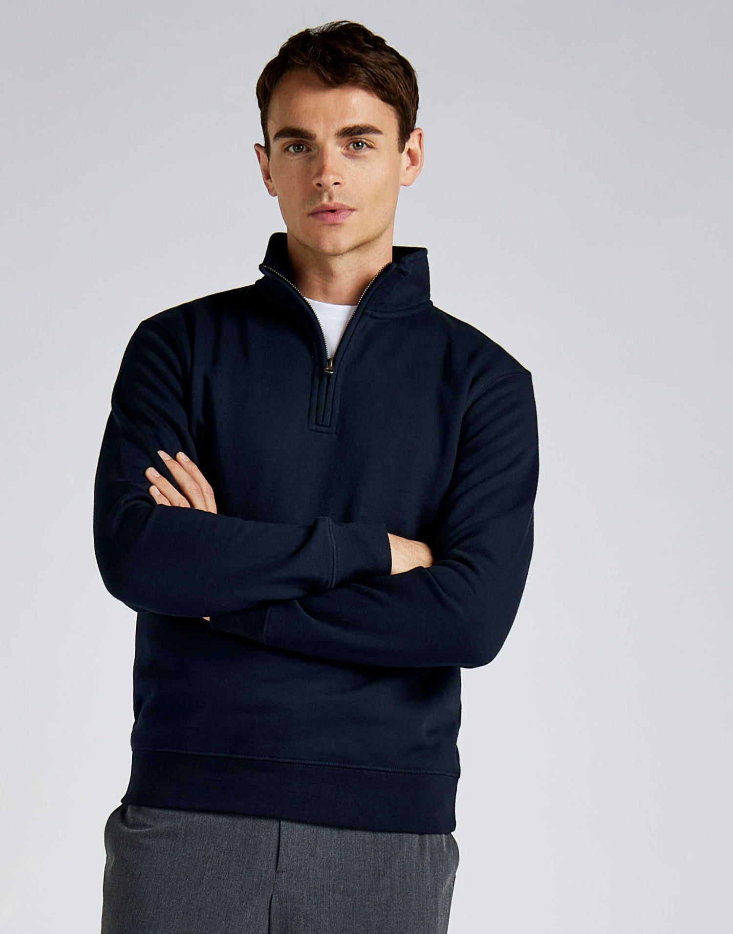 Kustom Kit Mens 1/4 Zip Sweatshirt 2 Kustom Kit Mens 1/4 Zip Sweatshirt - Image 2