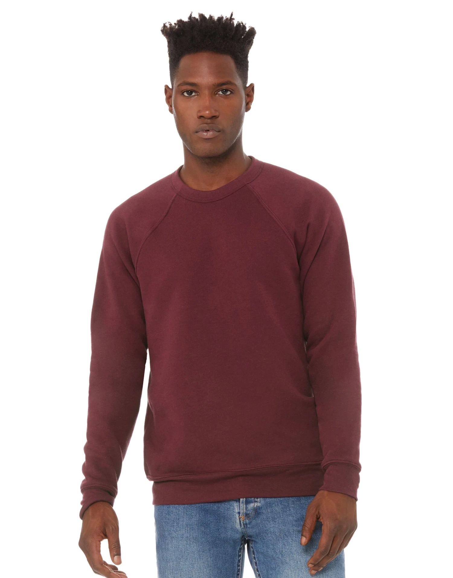 Bella+Canvas Canvas Unisex Sponge Fleece Crew Neck Sweatshirt 3 Bella+Canvas Canvas Unisex Sponge Fleece Crew Neck Sweatshirt - Image 3