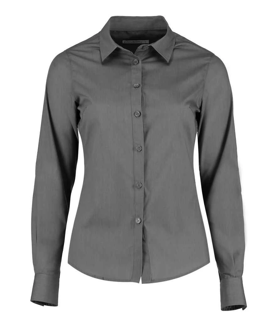 Kustom Kit Tailored Long Sleeve Poplin Shirt 13 Kustom Kit Tailored Long Sleeve Poplin Shirt - Image 13