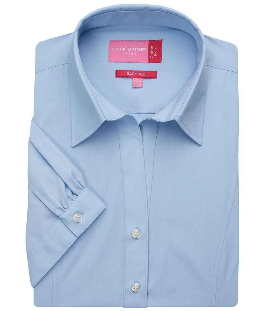 Brook Taverner Ladies Paduli Short Sleeve Poplin Shirt 2 Brook Taverner Ladies Paduli Short Sleeve Poplin Shirt - Image 2