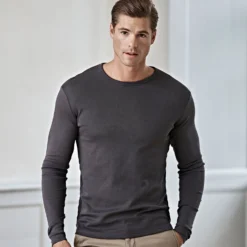 Tee Jays Mens Long Sleeve Interlock Tee -Sol's Clothing Store 5d40aae7a1515f1d43c3d13b4b27e370c5e8be1bc21f848c025e0afe41a4bf77