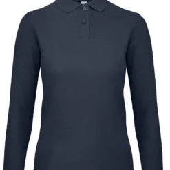 B&C ID.001 Womens Long Sleeve Polo -Sol's Clothing Store 5dc62e1a2f2655c340cfd708f9c5d49fe68618ab722fd595d2229622c8df6f45