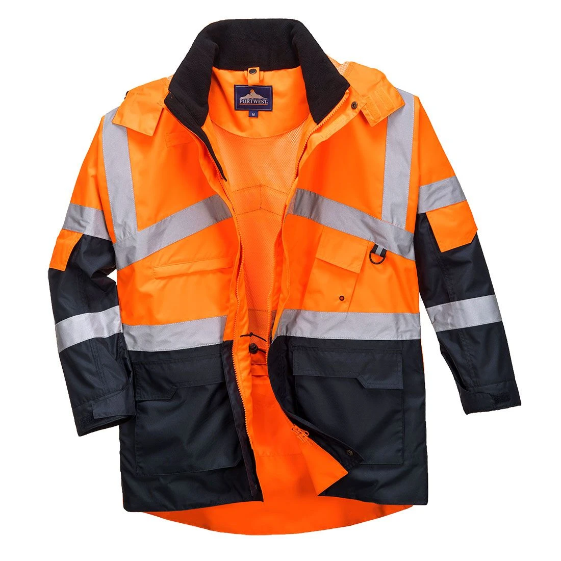Portwest Hi-Vis Breathable Contrast Rain Jacket 1 Portwest Hi-Vis Breathable Contrast Rain Jacket