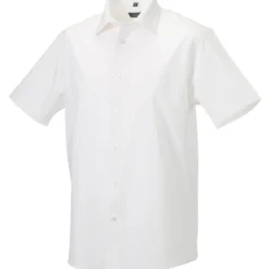 Russell Collection Mens Short Sleeve Fitted Stretch Shirt -Sol's Clothing Store 67234ff10b26a833ace5d6db6e73883a130e032e5035453d14e3002243aa5dcd