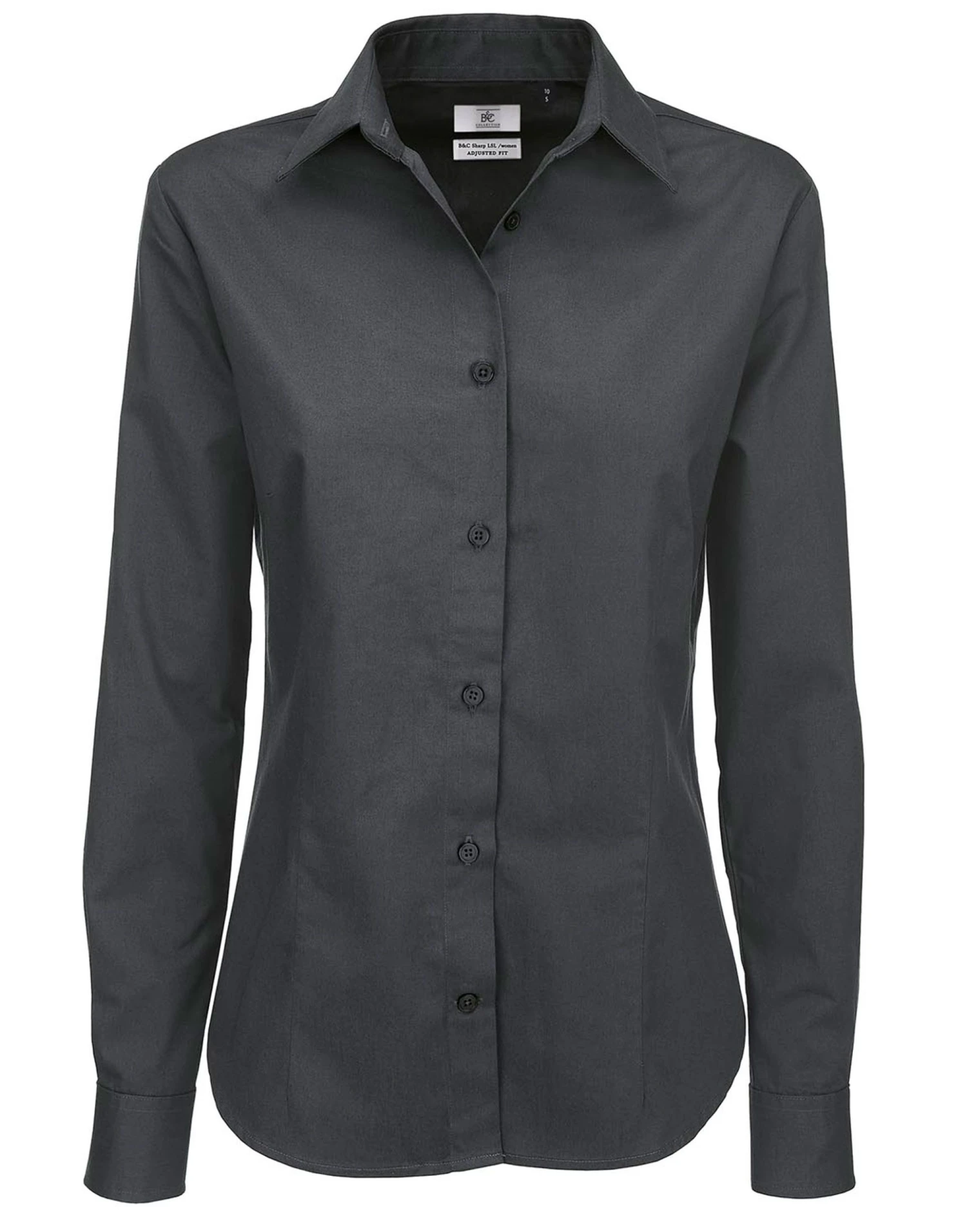 B&C Womens Sharp Twill Long Sleeve Shirt 1 B&C Womens Sharp Twill Long Sleeve Shirt