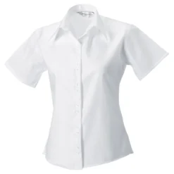 Russell Collection Ladies' Short Sleeve Tailored Ultimate Non-Iron Shirt -Sol's Clothing Store 6c60ae8d318af4617c192909abf8ff6628e8cfe0474475648a7088496c4aebff