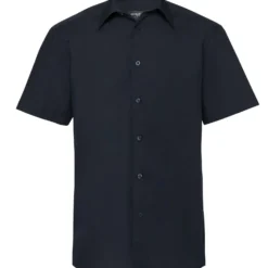 Russell Collection Mens Short Sleeve Tailored Polycotton Poplin Shirt -Sol's Clothing Store 6f28da8a054671edf66685e78a5abe51fa8c7fc68aa94320fe7db47b912a08be
