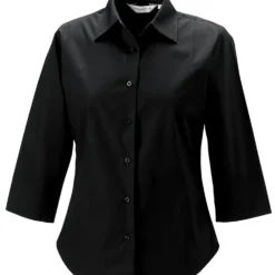 Russell Collection Ladies' 3/4 Sleeve Fitted Stretch Shirt