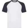 Fruit Of The Loom Mens Valueweight Short Sleeve Baseball T-Shirt